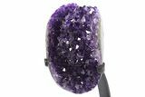 Gorgeous Amethyst Geode With Metal Stand - Uruguay #306930-3